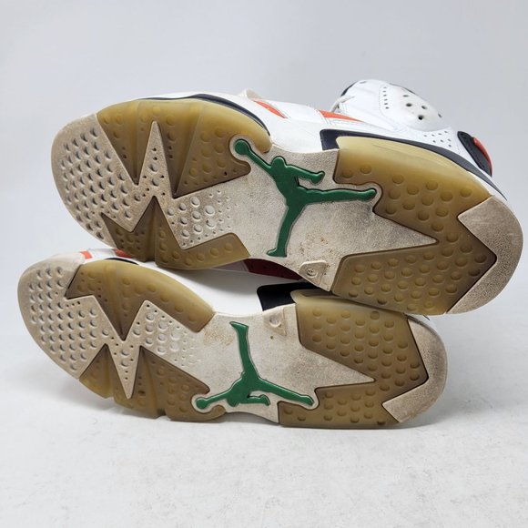 Jordan 6 Retro Gatorade Like Mike US 8 384664-145 2017 White Orange carm… - Picture 10 of 11